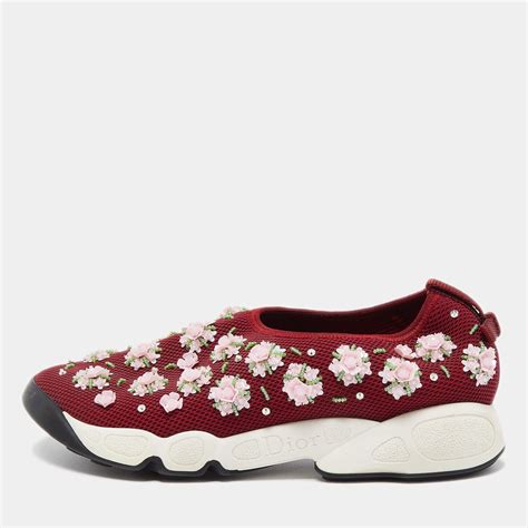 dior burgundy sneakers fusion|Dior sneakers for women.